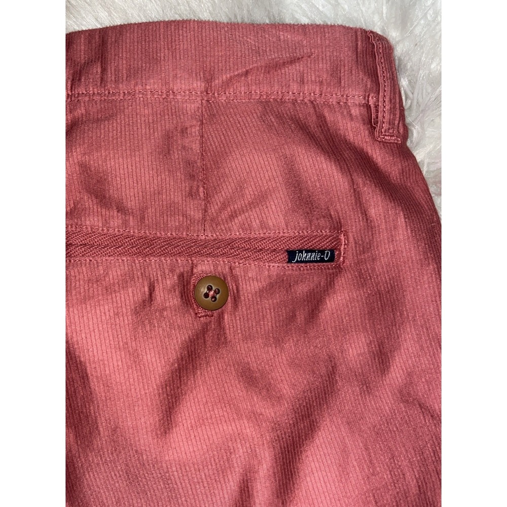 Johnnie-O Shorts Men's Size 32 Malibu Red Pima Cotton Mariner Bombay Performance - Picture 8 of 10